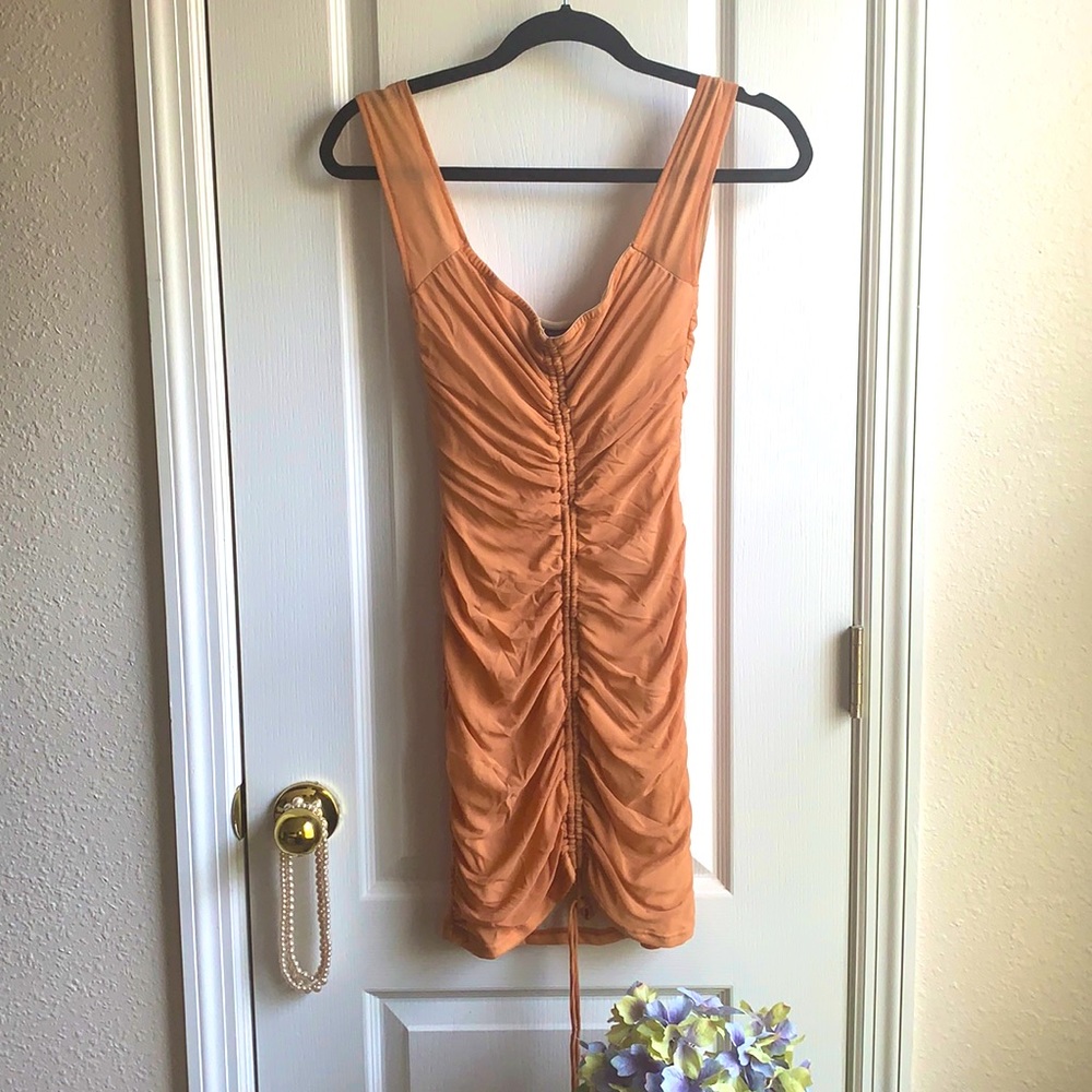 Fashion nova dress pink/peach. Medium